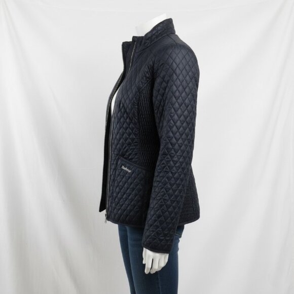 NWT Barbour Women's Swallow Quilt Dark Navy Classic Fall Jacket 6 - Picture 4 of 15